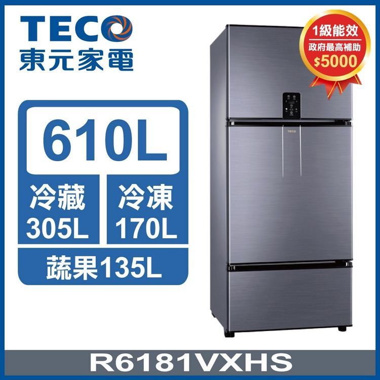 No. 4 - TECO東元 節能變頻三門冰箱系列 610L - 2