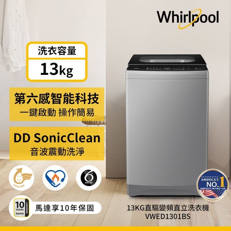 No. 1 - Whirlpool惠而浦 Bloom Wash DD直驅變頻直立洗衣機 - 3