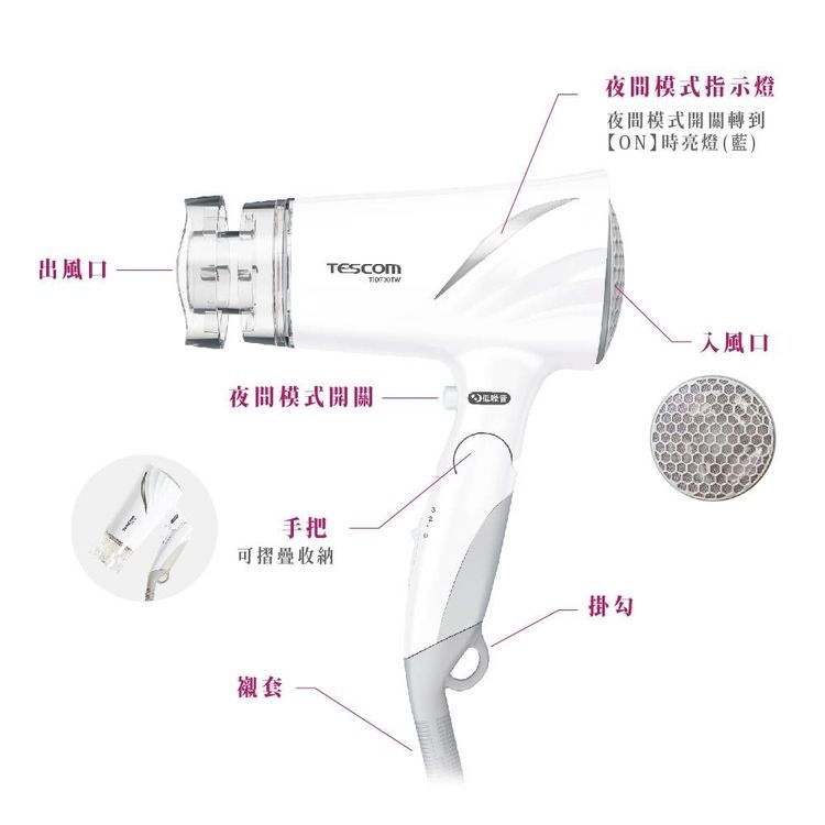 No. 3 - 低噪音負離子吹風機 TID730TW - 4