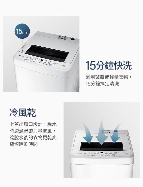 No. 3 - TECO東元 FUZZY人工智慧定頻直立式洗衣機 - 3