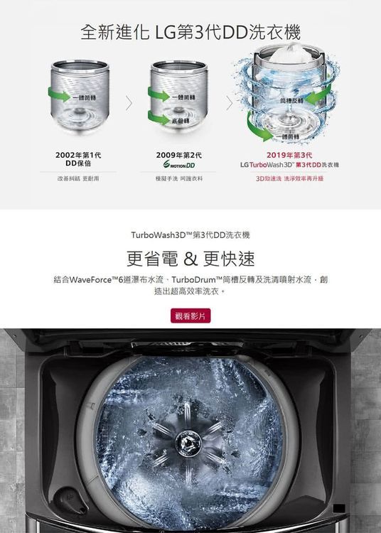 No. 2 - LG樂金  TurboWash3D 蒸氣直立式直驅變頻洗衣機 - 4