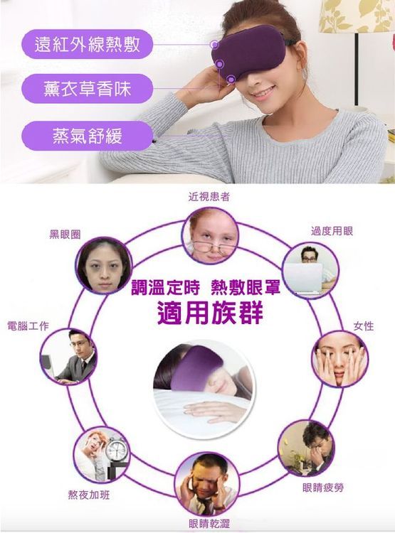 No. 3 - 在地人 3段溫控薰衣草香薰 USB調溫定時熱敷眼罩 - 4